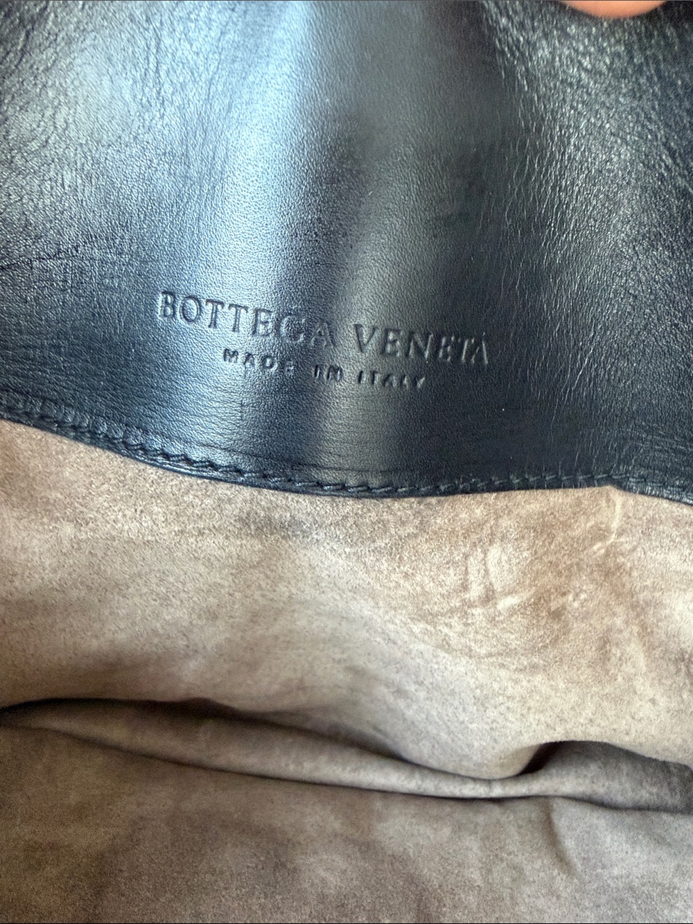 BOTTEGA VENETA Vintage Intrecciato Woven Leather Tote Bag Black - Picture 6 of 13